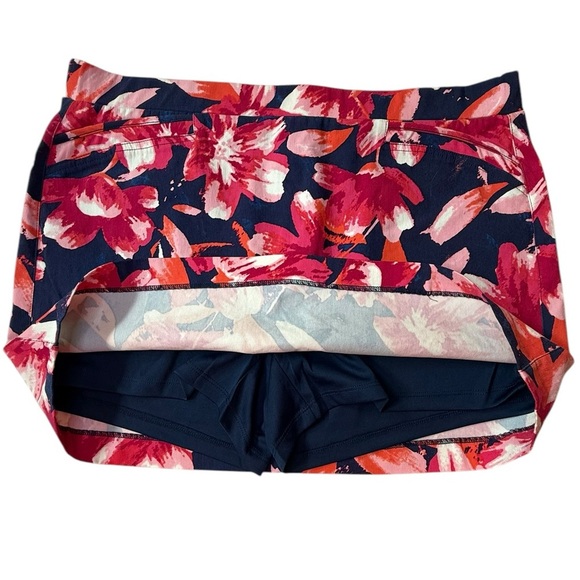 Zoe + Phoebe Tropical Print Bright & Bold Floral Print Skorts Tennis Size PXL - Picture 4 of 9